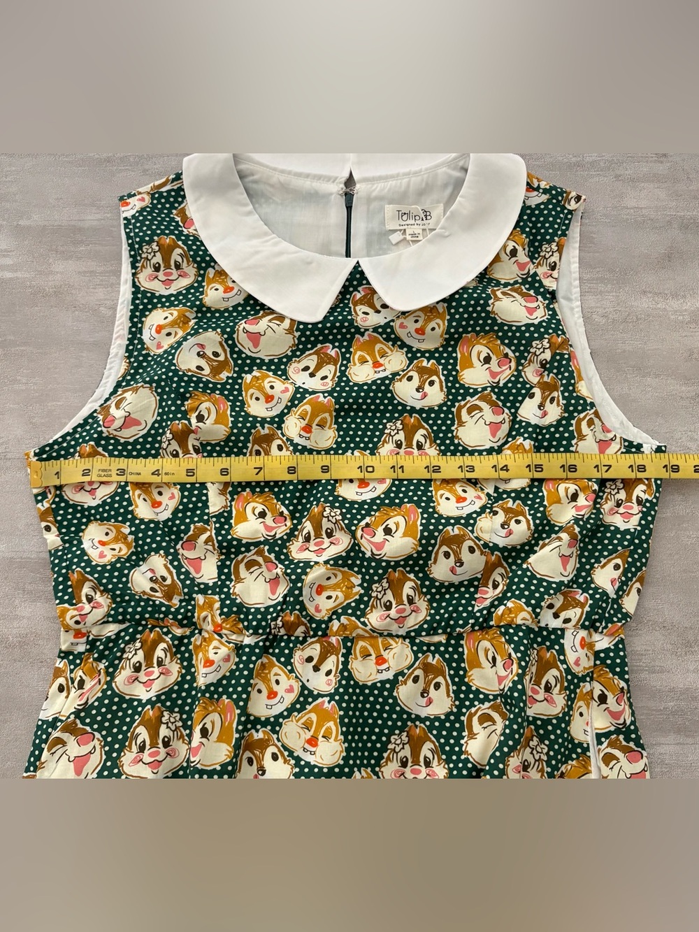 Tulip B Polka Dots Squirrel Print Midi Dress - Picture 9 of 10